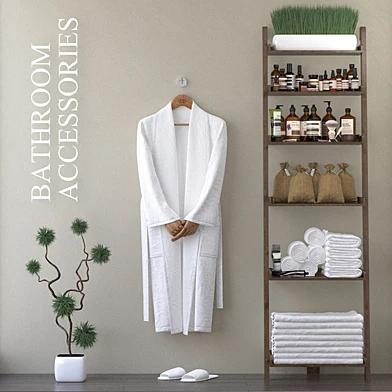Bathrobe with bathrobe.H-1900mm.