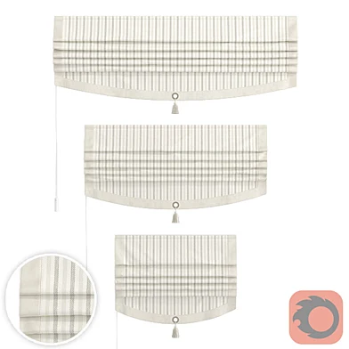 Set of roman LEENN curtains (TIME)