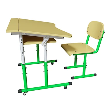 School desk school student's + student's chair (set). Furniture for school
