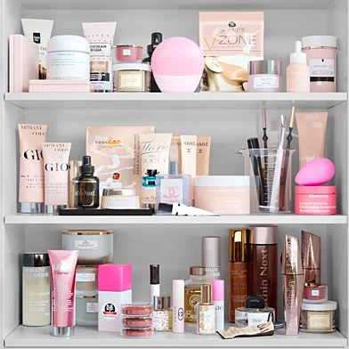 A set of cosmetics for beauty salons. Make up