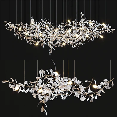 Gingko Chandelier N - Pendant light - 3D model