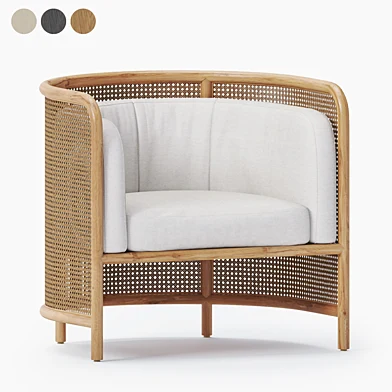 rattan arm chair