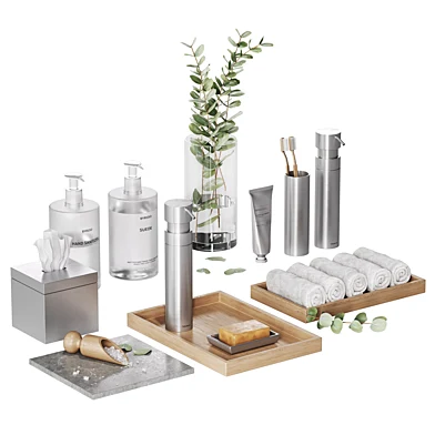 Minimalist bathroom accessories