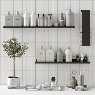Decorative bathroom set Natural