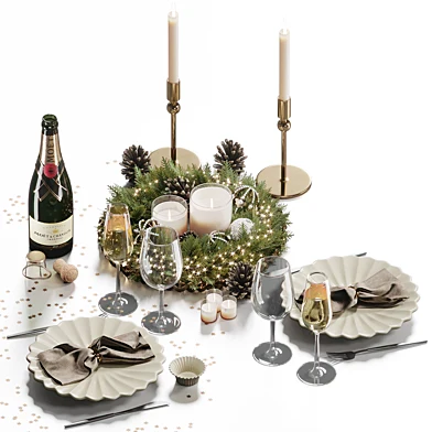 Christmas table setting 3