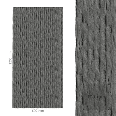 Flexible stone panel LINE STONE BOARD (DARK GRAY 043)