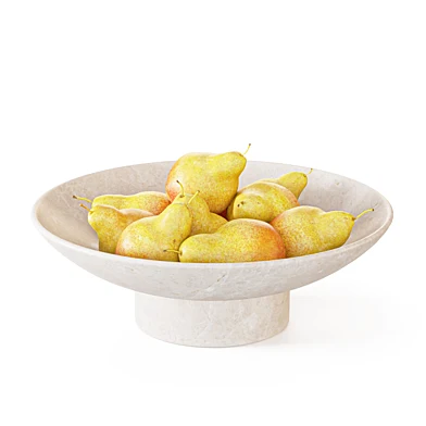 Dish with pears