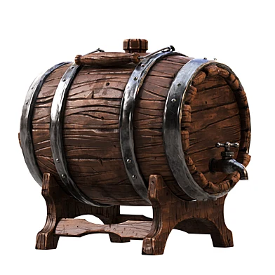 Stylized barrel with tap.