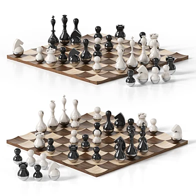 Chess Board With Pieces