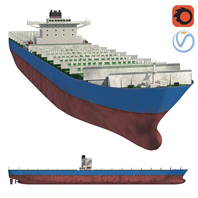 Cargo ship Low-poly AP