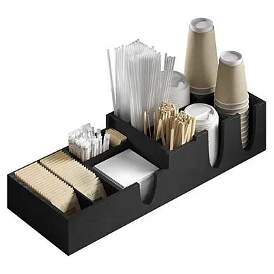 Coffee and tea organizer for cafes and coffee shops