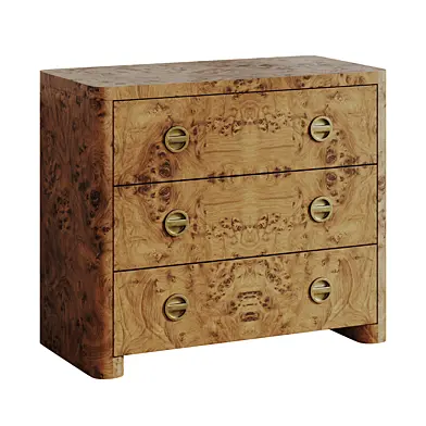 Warwick Three Drawer Dresser, Mappa Burl by Soho Home