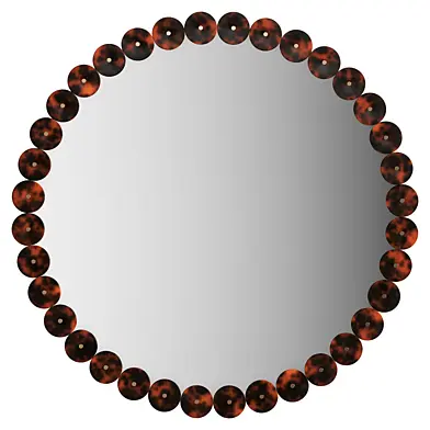 Round mirror, plastic, diameter 100 cm, Kioo, La Redoute