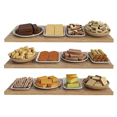 Wafer and waffle desserts