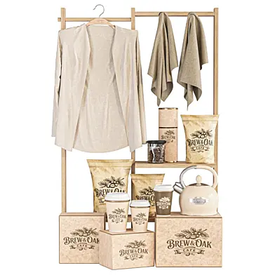 Merchandise set for coffee shops