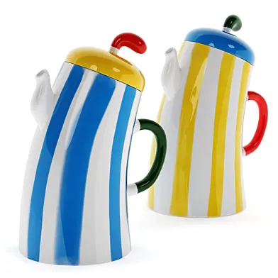 Decorative ceramic teapot