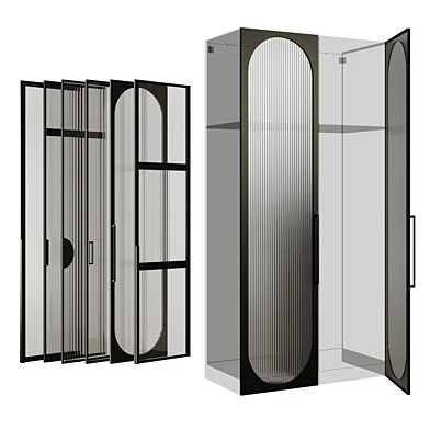 Set of hinged doors