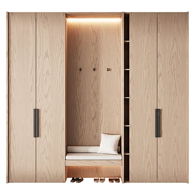 589 hallway zone 25 built in wardrobe japandi