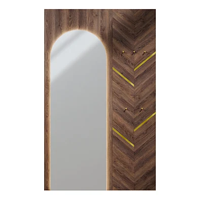 Hallway made of veneer