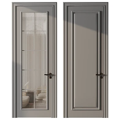 Glass door and neoclassic door 02
