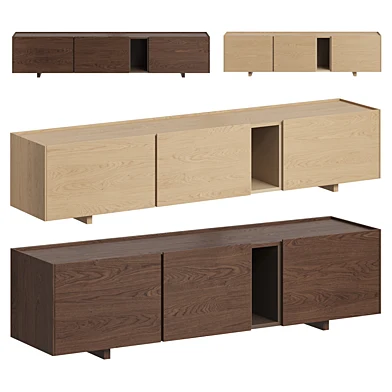 Wooden TV Lowboard Larsen Westwing