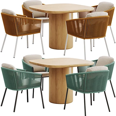 MCM House Omer Table and Chair