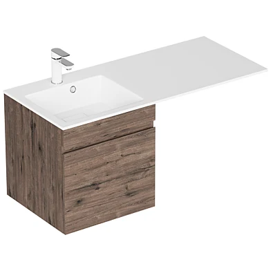 Timber 48 (110) 1 drawer Wellington oak tobacco