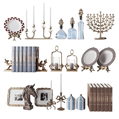 Vintage-style shelf decor