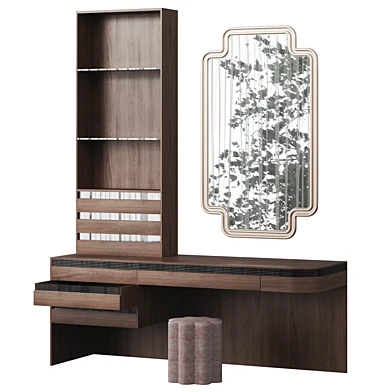 Dressing table with pouf 2