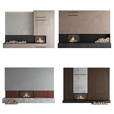 Modern Fireplace set 16