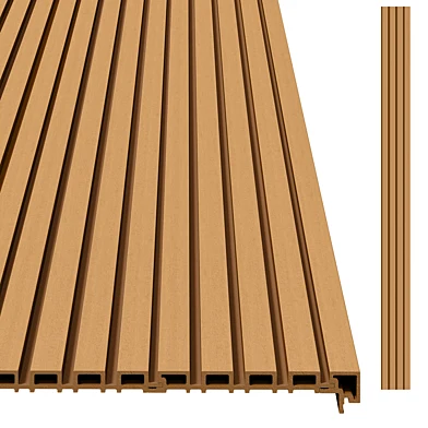 OM EasyDecking "Wood-IX" Sanded Facade Slat Panel | OAK
