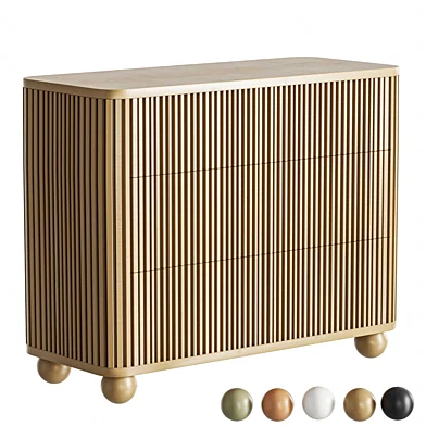 Fluted Sideboard-H100