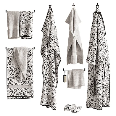 BW Dots Bathroom Accessories Set