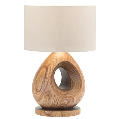 Orivana Handcrafted Solid Wood Table Lamp