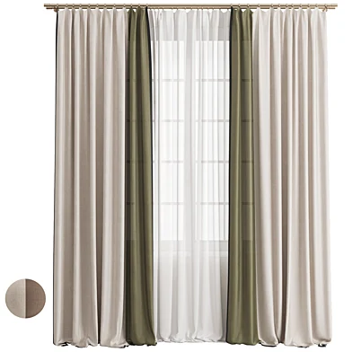 Curtains 175/ Two-colored curtains