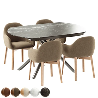 Yodalia table Meila chair