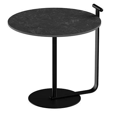 DAKOTA Intarsio Coffee Table Gray Matte/Black 50cm