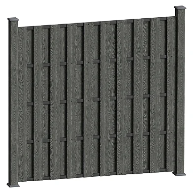 OM Zabornaya (universal) board EasyDecking "Wood-IX" 3D | Gray