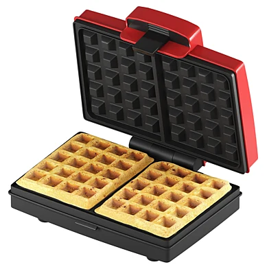 Waffle maker with two waffles (Viennese)