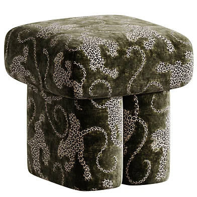 Pouf Hail Velour Beige