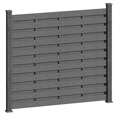 OM Fence (universal) board EasyDecking "Wood-IX" Sanded | Gray