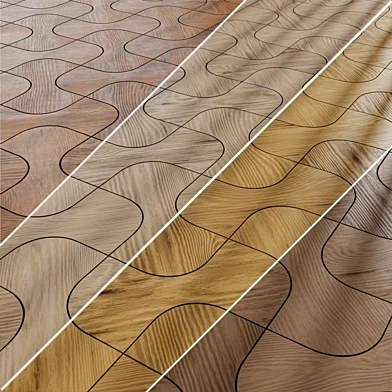Woven Geometric Parquet PBR Collection Material VOL 3