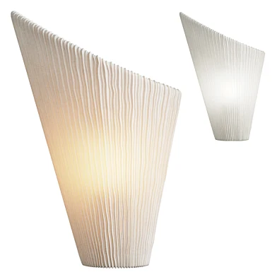 Cannato White Fabric Wall Sconce