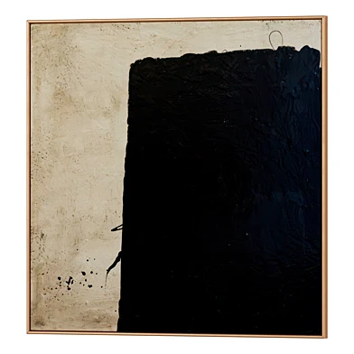 Set of 2 abstract paintings in frames 0618