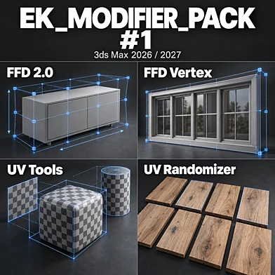 EK MODIFIER PACK #1 — 3ds Max 2026 / 2027