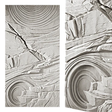 169 Artwork 35 Abstract relief rock 3D panel