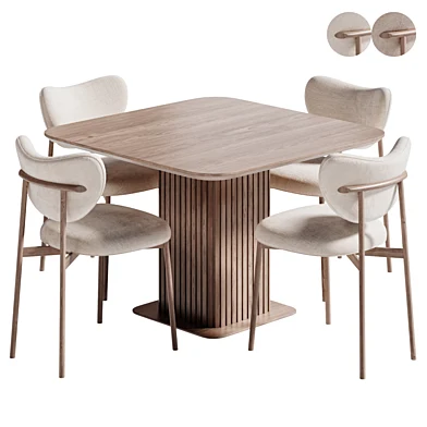 Glide Table and Tegu Chair