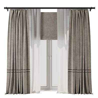 curtain with roman 198 corona