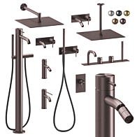 OM Washbasin faucet with innovative Push Control, graphite/black/chrome ...