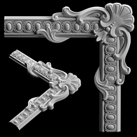 Decorative element M11/U1 - Decorative plaster - 3D model